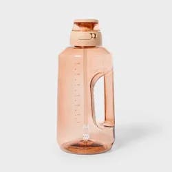 64oz Tritan Beverage Plastic Water Bottle Blush - All In Motion™: BPA-Free, Silicone Lid