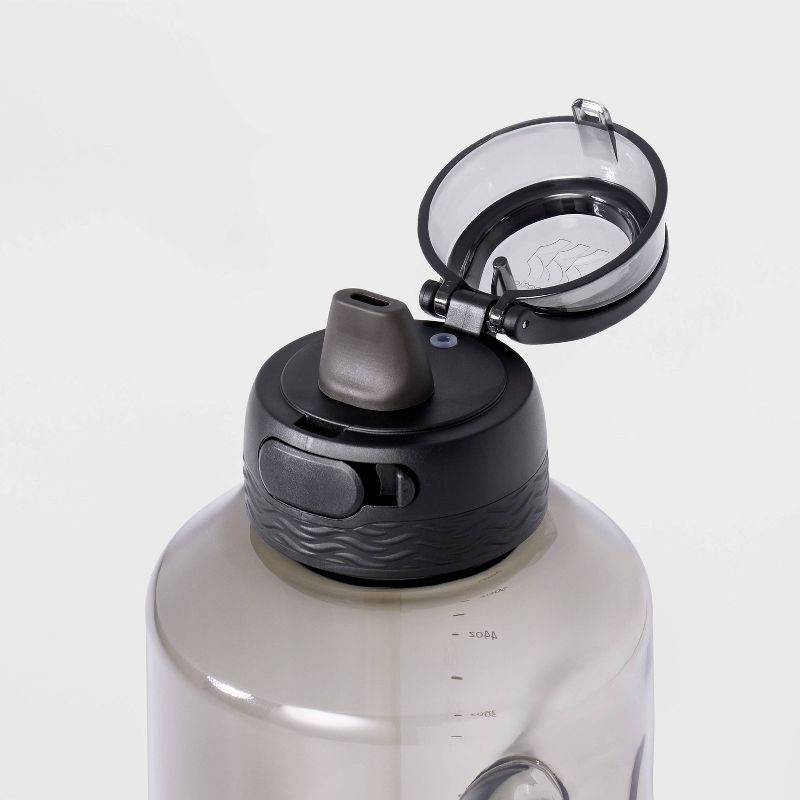 slide 3 of 3, 64oz Tritan Beverage Plastic Water Bottle Black - All In Motion™: BPA-Free Portable Drinkware, 64 oz