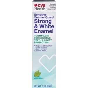 slide 1 of 1, CVS Health Sensitive Enamel Strong & White Toothpaste, 3 oz