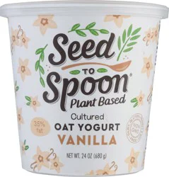 Seed To Spoon Vanilla Oat Yogurt 24 oz