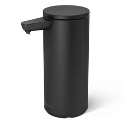 simplehuman 9oz Automatic Sensor Pump - Refillable Touchless Liquid Soap Dispenser - Black Steel: Compatible with Gel & Dish Soaps