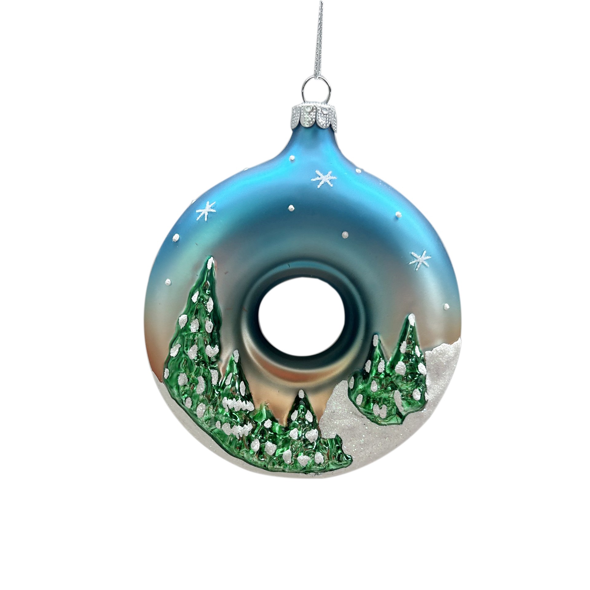 slide 2 of 2, 4.5" Reindeer Wreath Glass Ornament By Ashland, 4.5 in