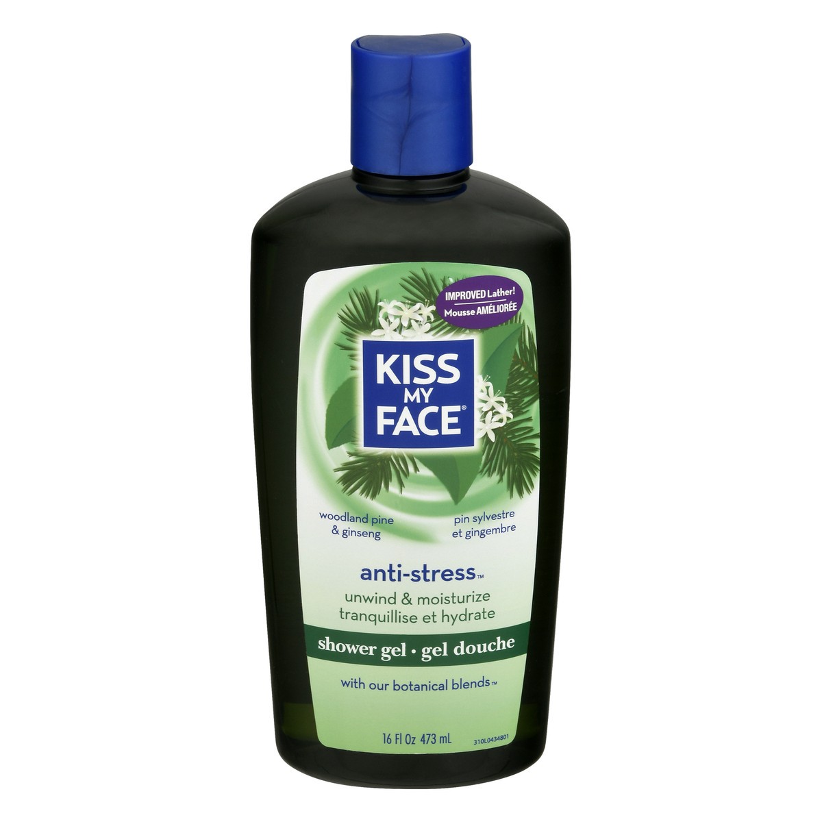 slide 4 of 12, Kiss My Face Anti-Stress Woodland Pine & Ginseng Shower Gel 16 oz, 16 oz