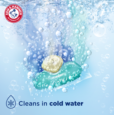 slide 3 of 5, ARM & HAMMER Clean Burst 5-in-1 Laundry Detergent Power Paks, Powerfully Clean, Clean Burst Scent, 14 Count, 14 ct