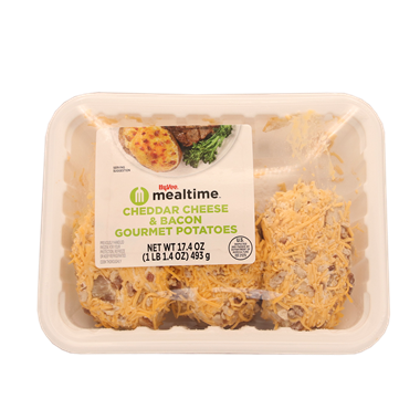 slide 1 of 1, Hy-Vee Mealtime Bacon Cheddar Gourmet Potatoes - 19.2 oz, 19.2 oz