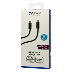 Zgear USB-C to USB-C Cable - Black