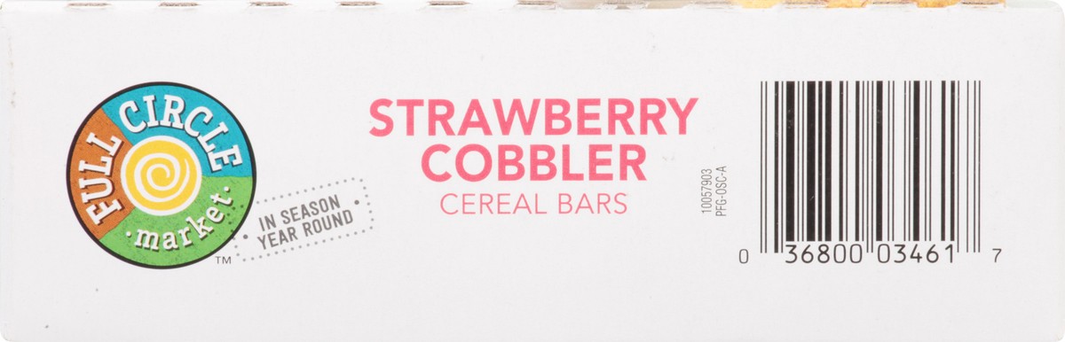 slide 3 of 9, Full Circle Market Strawberry Cobbler Cereal Bars 6 ea, 6 ct