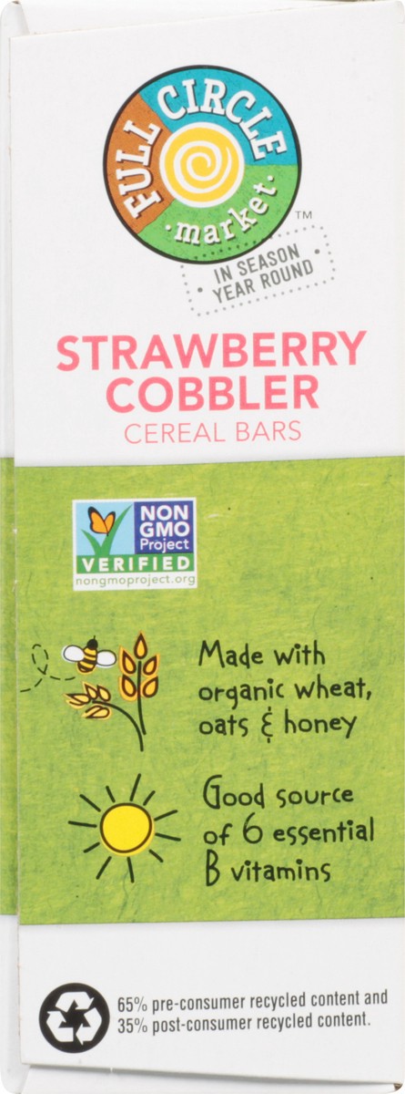 slide 7 of 9, Full Circle Market Strawberry Cobbler Cereal Bars 6 ea, 6 ct