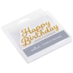 Hallmark Birthday Candles (Happy Birthday Gold Script)