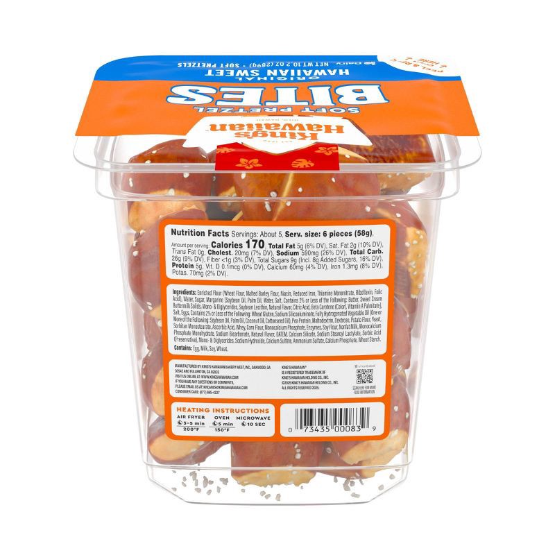 slide 8 of 8, King's Hawaiian Pretzel Bites - 10.2oz, 10.2 oz