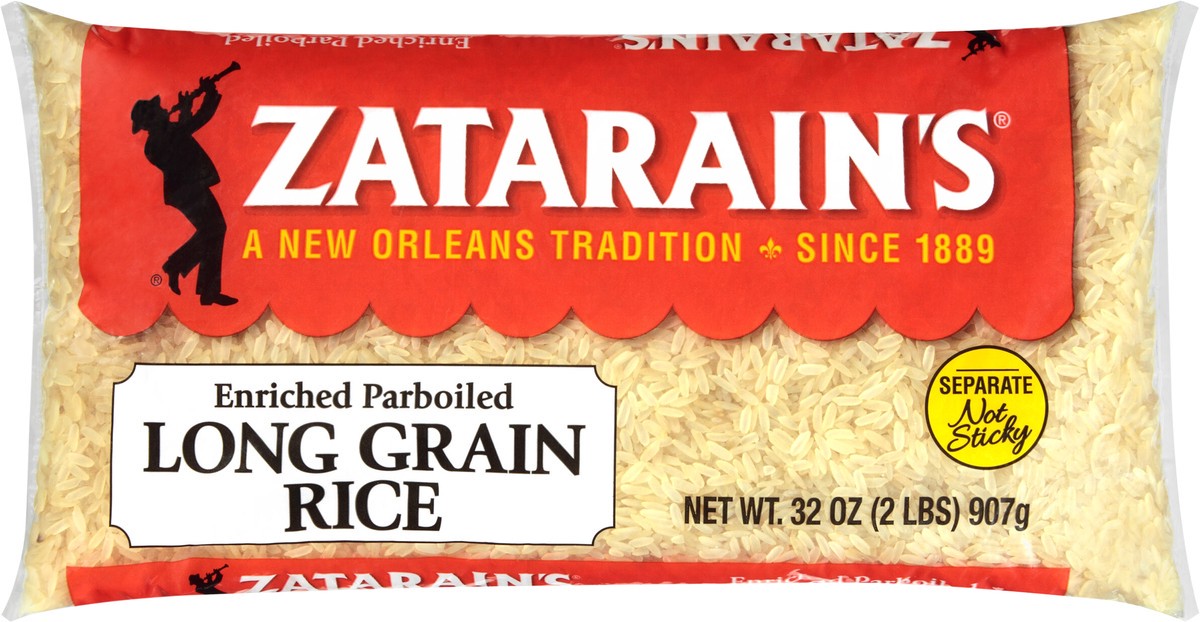 slide 4 of 7, Zatarain's White Rice - Parboiled Long Grain, 2 lb