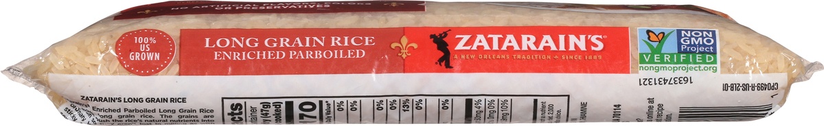 slide 8 of 11, Zatarain's Enriched Parboiled Long Grain Rice, 2 lb