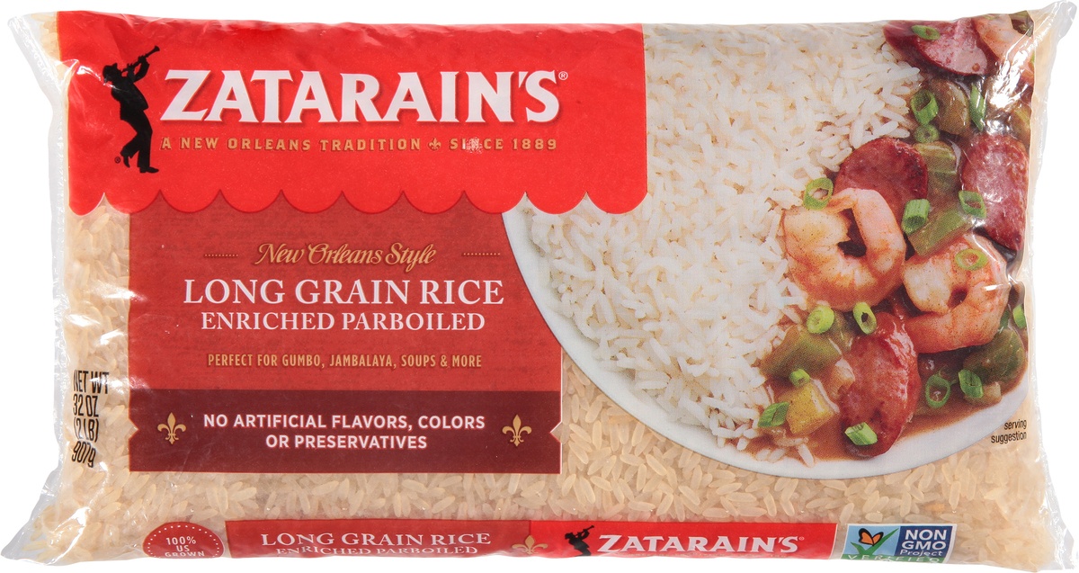 slide 9 of 11, Zatarain's Enriched Parboiled Long Grain Rice, 2 lb