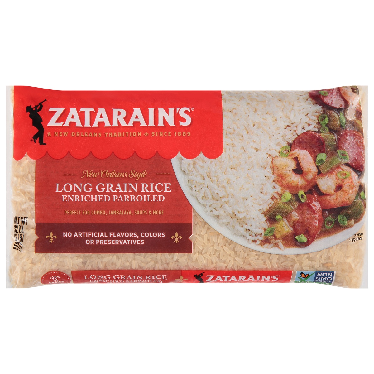 slide 1 of 11, Zatarain's Enriched Parboiled Long Grain Rice, 2 lb