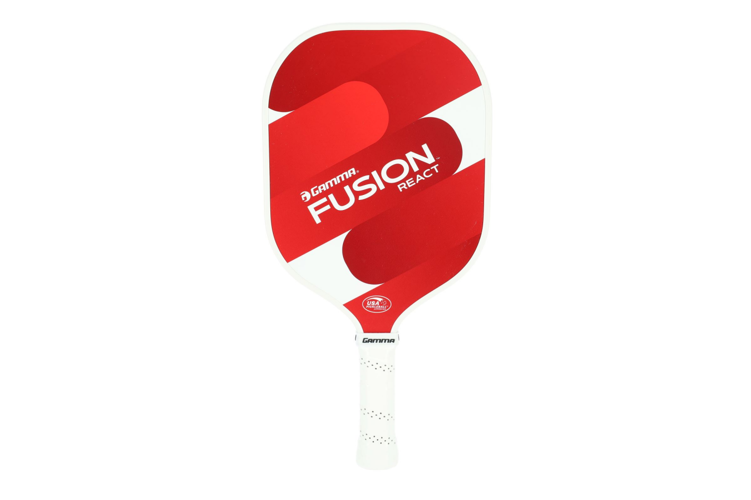 slide 1 of 5, GAMMA Fusion React Pickleball Paddle, Extra-Wide Composite Fiberglass Surface Boosts Hit Potential for Beginners, USAPA Approved, Lasting Performance, Unbeatable Value, 1 ct