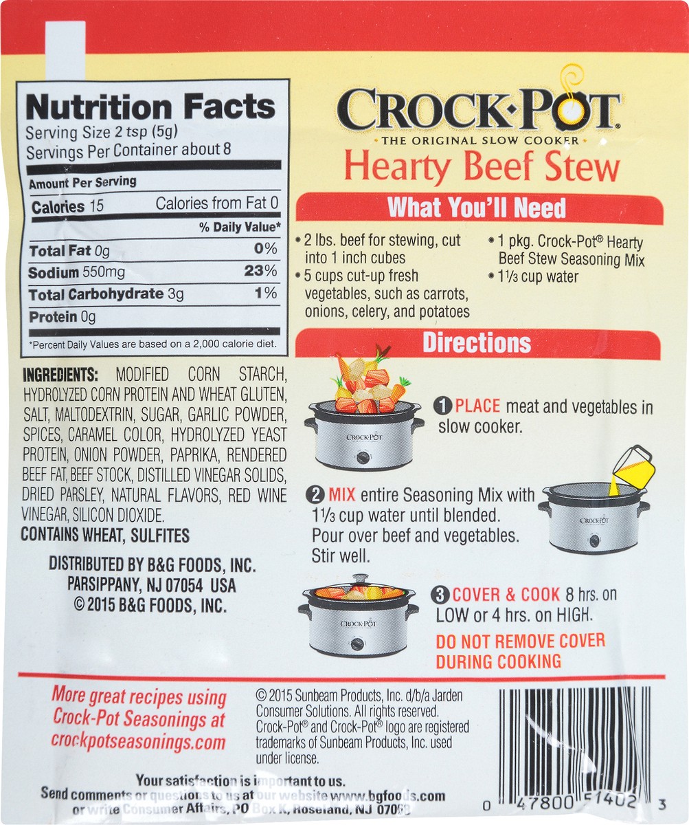 slide 6 of 7, Crock-Pot Seasoning Mix, 1.5 oz