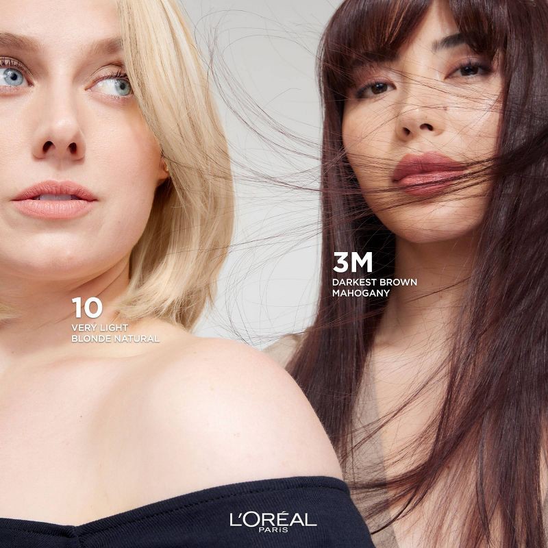 slide 5 of 10, L'Oreal Paris Colorsonic Ammonia Free Permanent Hair Color Cartridge - Device Sold Separately - Darkest Brown Mahogany 3M, 1 ct