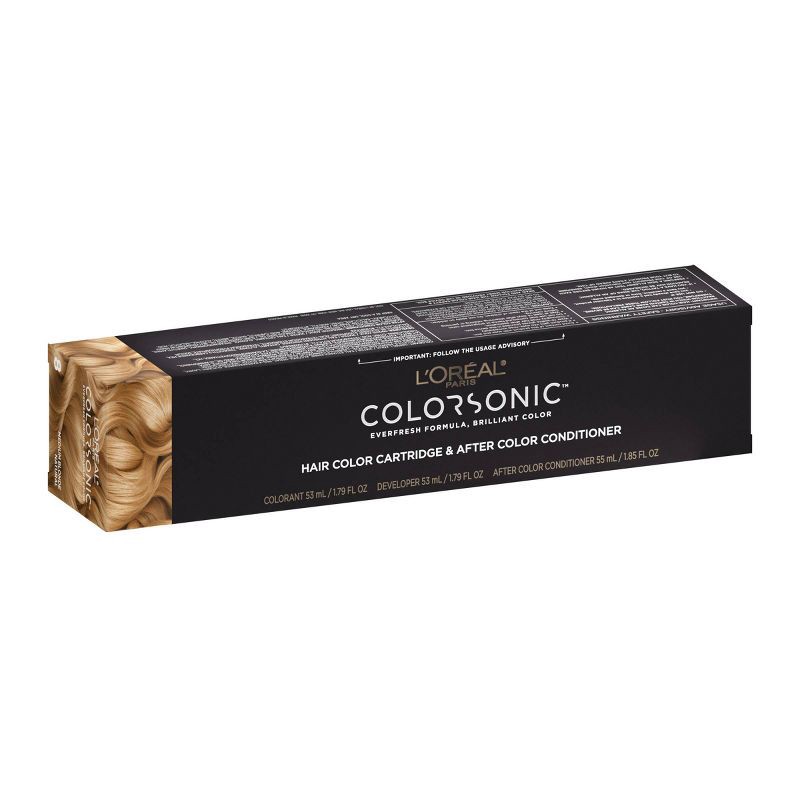 slide 1 of 9, L'Oreal Paris Colorsonic Ammonia Free Permanent Hair Color Cartridge - Device Sold Separately - Medium Blonde Natural 8, 1 ct