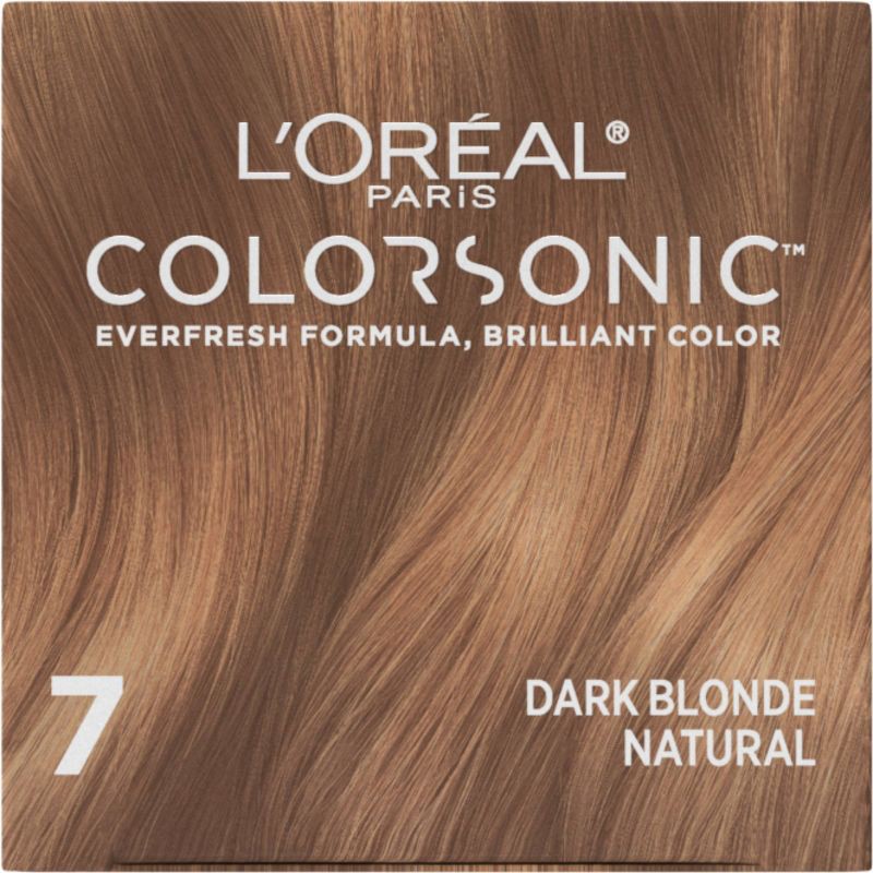 slide 4 of 9, L'Oreal Paris Colorsonic Ammonia Free Permanent Hair Color Cartridge - Device Sold Separately - Dark Blonde Natural 7, 1 ct