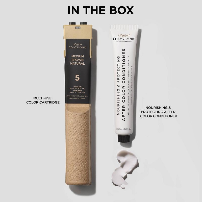 slide 8 of 9, L'Oreal Paris Colorsonic Ammonia Free Permanent Hair Color Cartridge - Device Sold Separately - Dark Blonde Natural 7, 1 ct