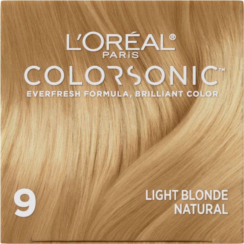 slide 3 of 9, L'Oreal Paris Colorsonic Ammonia Free Permanent Hair Color Cartridge - Device Sold Separately - Light Blonde Natural 9, 1 ct