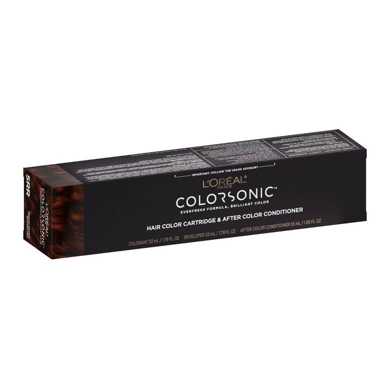 slide 1 of 8, L'Oreal Paris Colorsonic Ammonia Free Permanent Hair Color Cartridge - Device Sold Separately - Medium Brown Intense Red 5 RR, 1 ct
