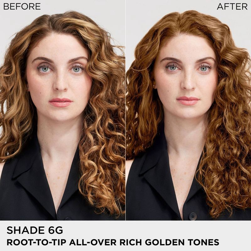 slide 4 of 10, L'Oreal Paris Colorsonic Ammonia Free Permanent Hair Color Cartridge - Device Sold Separately - Light Brown Gold 6G, 6 gram