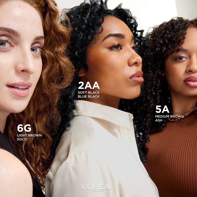 slide 5 of 10, L'Oreal Paris Colorsonic Ammonia Free Permanent Hair Color Cartridge - Device Sold Separately - Light Brown Gold 6G, 6 gram