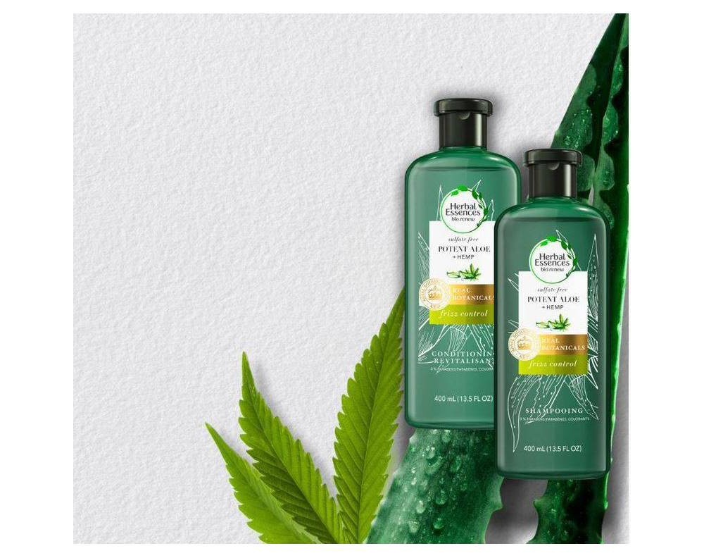 Herbal Essences Biorenew Hemp Potent Aloe Frizz Control Shampoo 13.5 fl ...