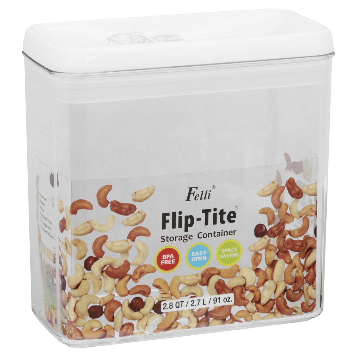 slide 3 of 11, Felli Flip-Tite Storage Container 1 ea, 1 ct