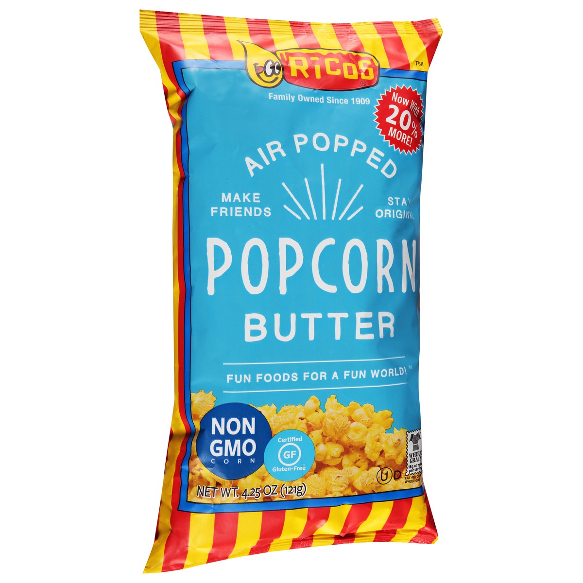 slide 4 of 13, Rico's Air Popped Butter Popcorn 4.25 oz, 4.25 oz