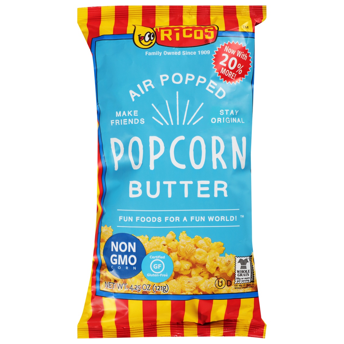 slide 1 of 1, Rico's Butter Popcorn, 4.25 oz