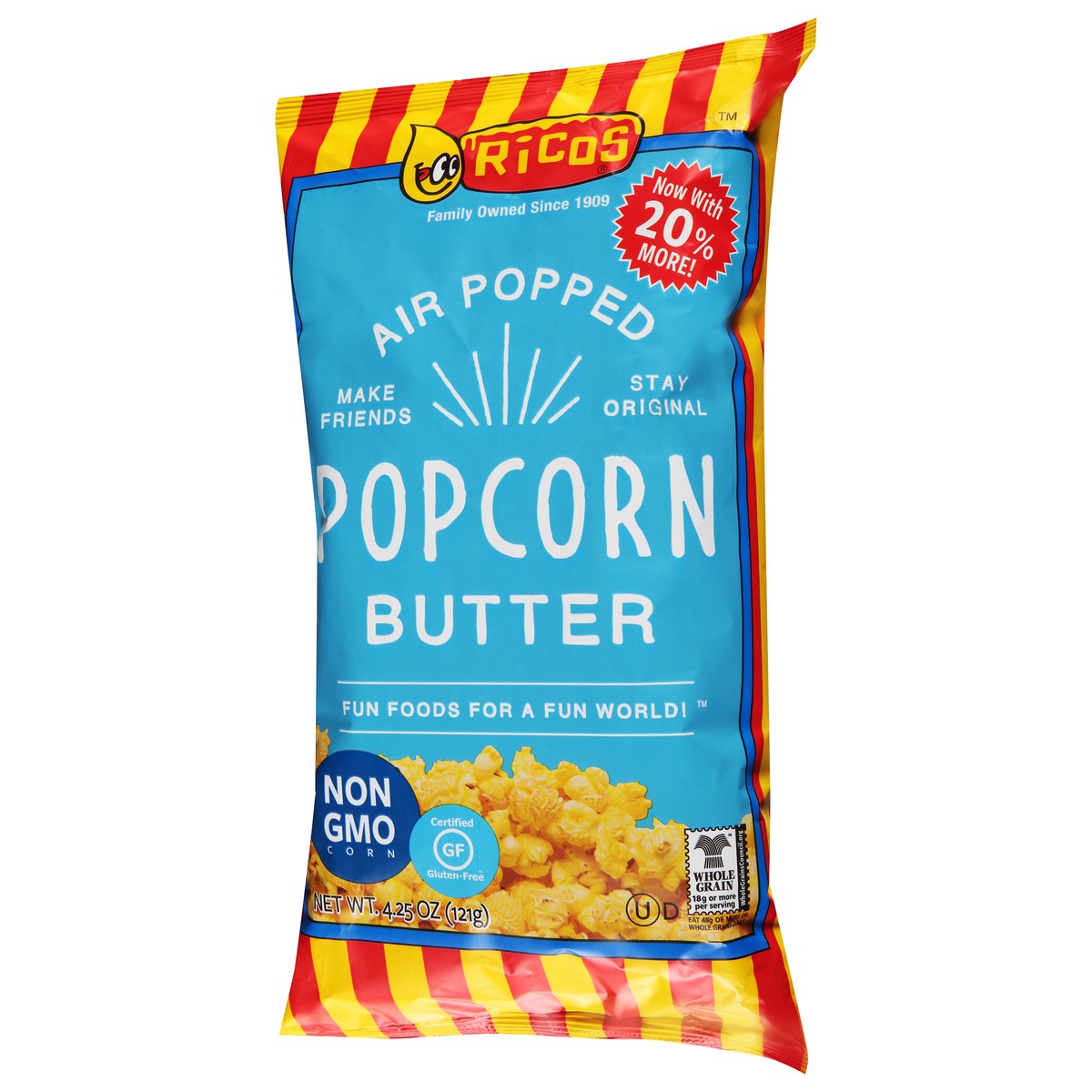 slide 5 of 13, Rico's Air Popped Butter Popcorn 4.25 oz, 4.25 oz