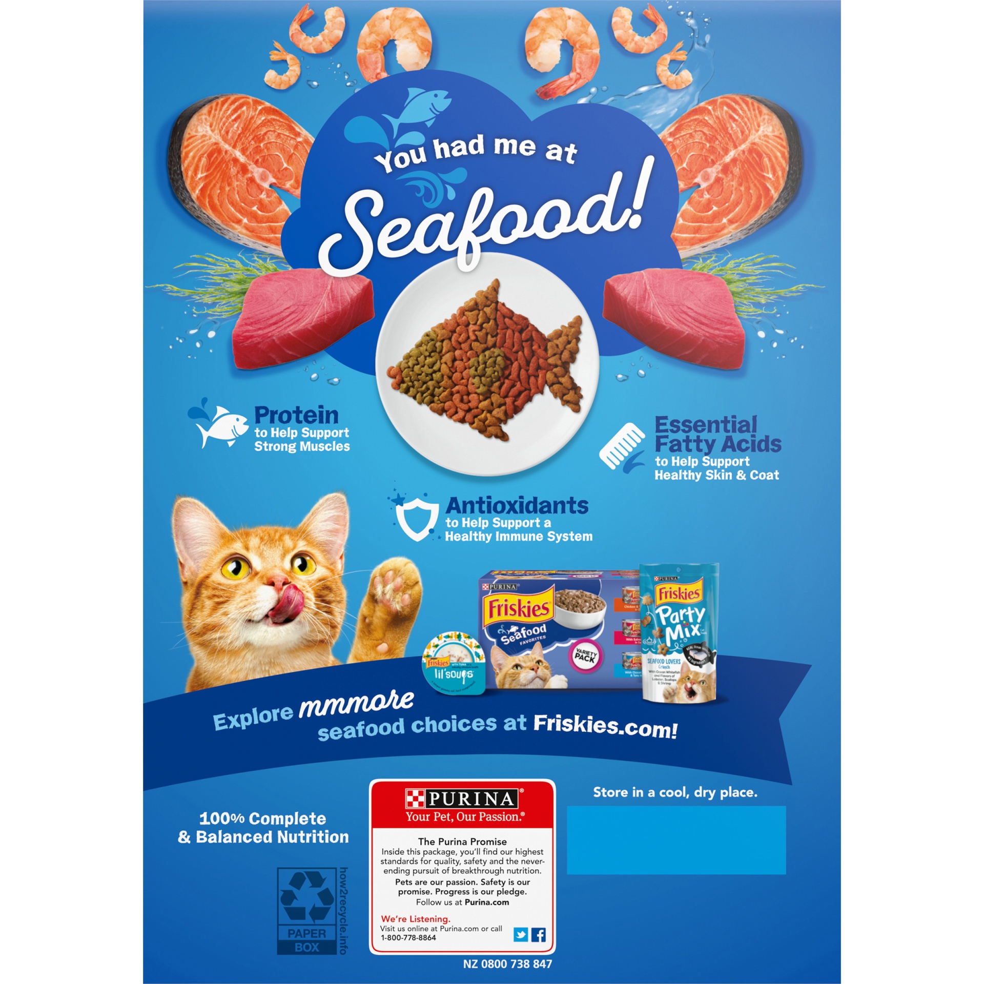 slide 6 of 9, Purina Friskies Seafood Sensations Cat Food, 16 oz