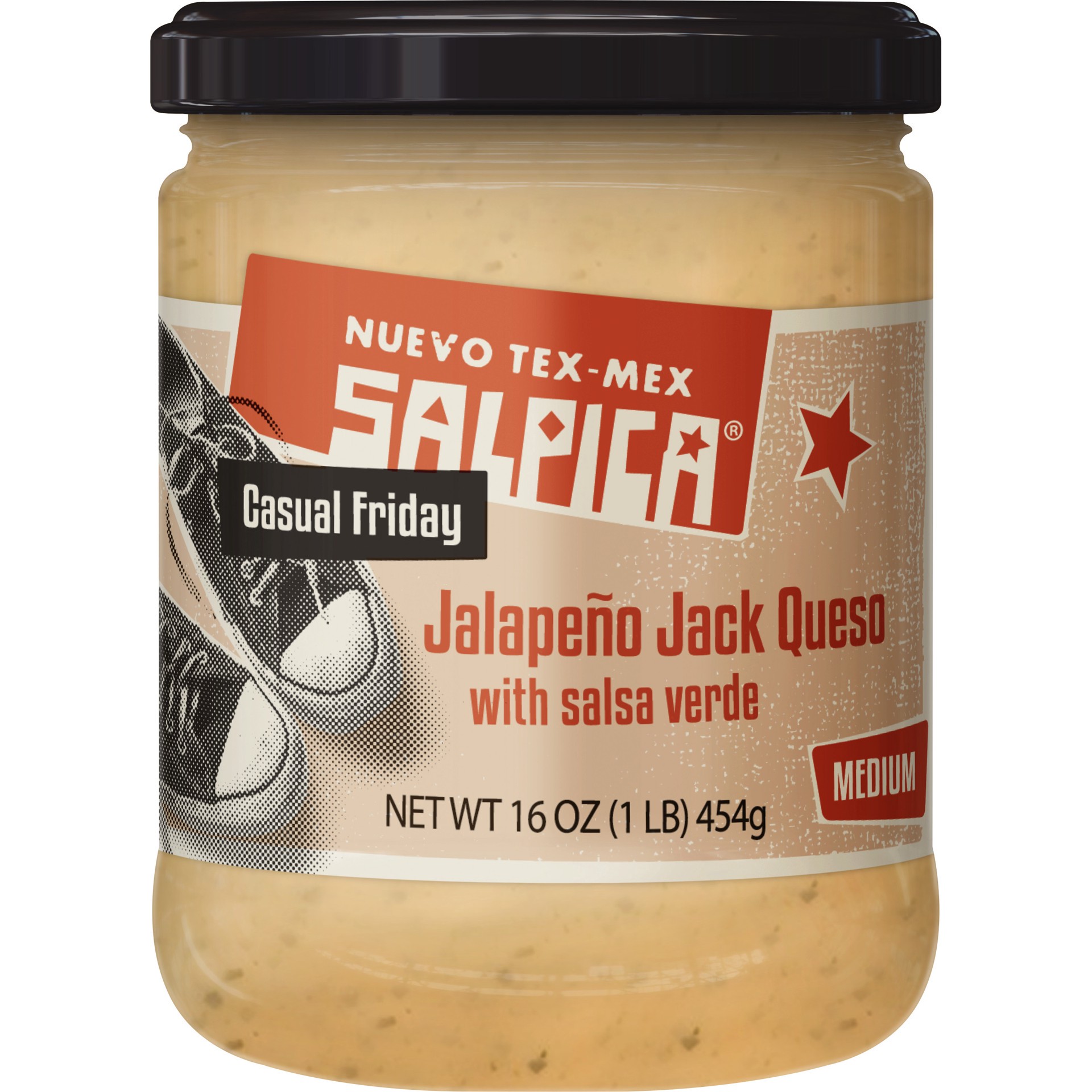 slide 1 of 2, Salpica Queso 16 oz, 16 oz