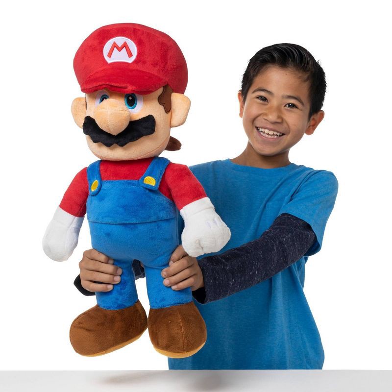 slide 2 of 4, Nintendo Super Mario 20" Jumbo Stuffed Plush Buddy Mario, 1 ct