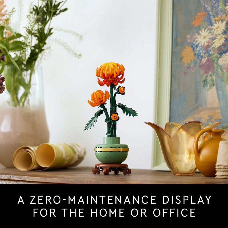 slide 3 of 10, LEGO Icons Chrysanthemum Flower Décor Building Set for Home Décor 10368, 1 ct