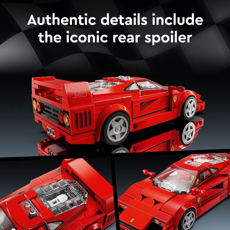 slide 3 of 6, LEGO Speed Champions Ferrari F40 Supercar Building Set, Christmas Gift for Kids' - 76934, 1 ct