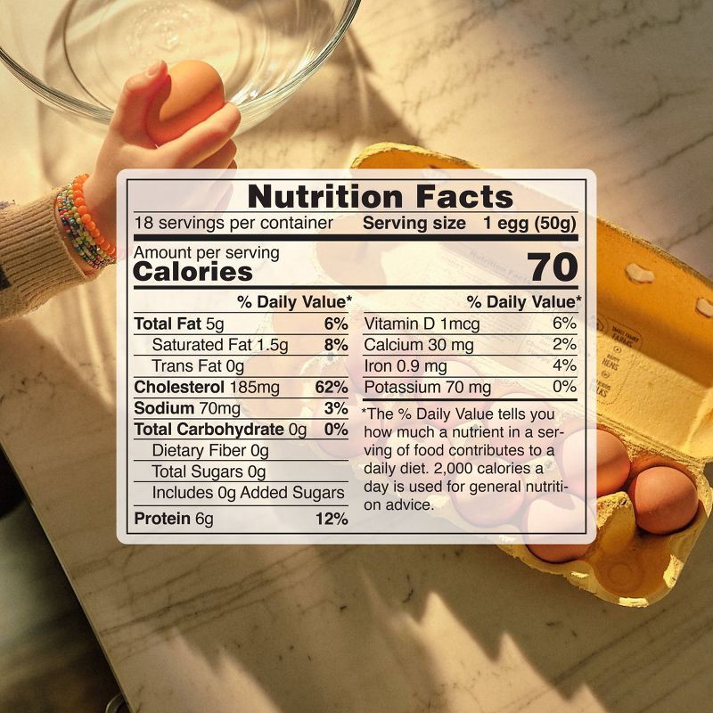 slide 7 of 7, The Happy Egg Co. Organic Free Range Eggs - 18ct, 18 ct