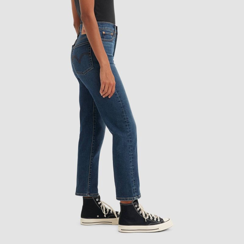slide 2 of 7, Levi's® Women's High-Rise Wedgie Straight Cropped Jeans - Indigo Here We go 25, 1 ct