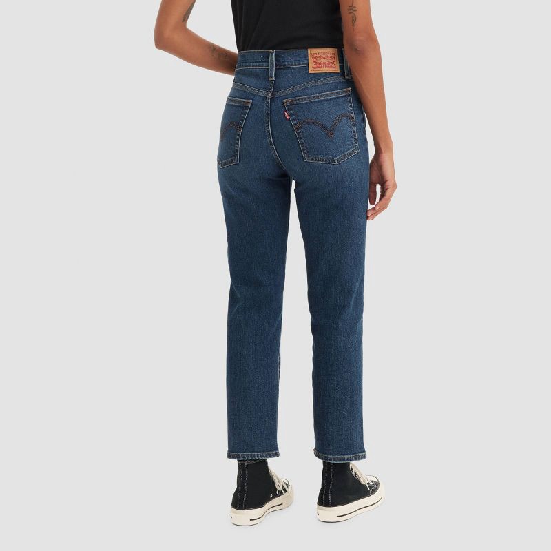 slide 6 of 7, Levi's® Women's High-Rise Wedgie Straight Cropped Jeans - Indigo Here We go 25, 1 ct
