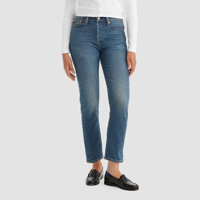 slide 1 of 4, Levi's® Women's High-Rise Wedgie Straight Cropped Jeans - Max Effort 25, 1 ct