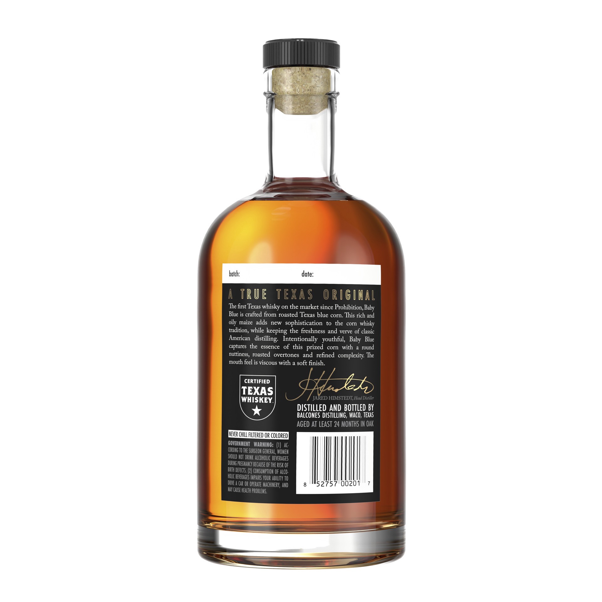 slide 3 of 3, Balcones Baby Blue Texas Corn Whisky, 750 mL, 750 ml