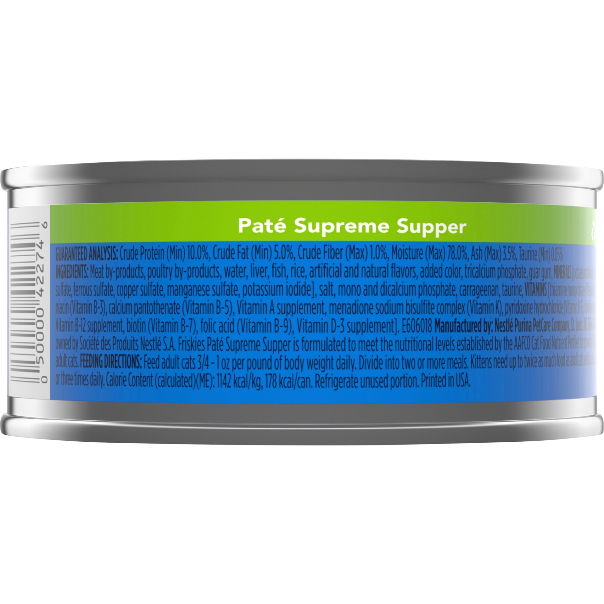 slide 5 of 7, Friskies Pate Supreme Supper Cat Food, 5.5 oz