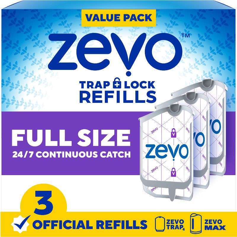 slide 1 of 13, Zevo Flying Insect Trap Refills - 3ct, 3 ct