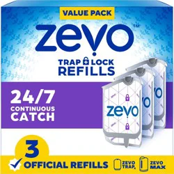Zevo Flying Insect Trap Refills - 3ct