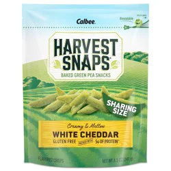 Harvest Snaps White Cheddar Baked Green Pea Snacks - 8.5oz