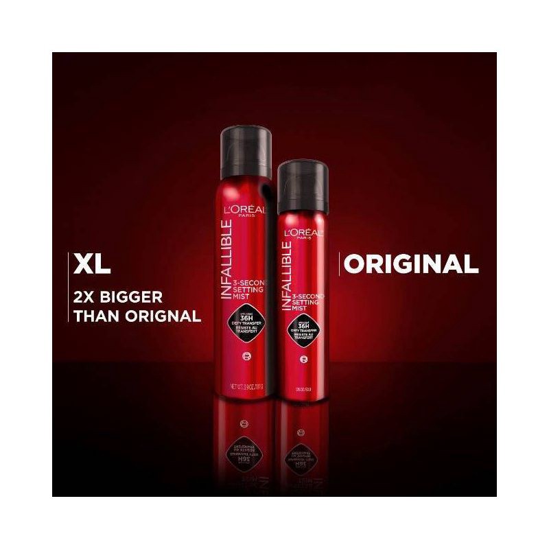 slide 7 of 7, L'Oreal Paris Infallible 3-Second Up to 36HR Wear Setting Spray - 1.76oz, 1.76 oz