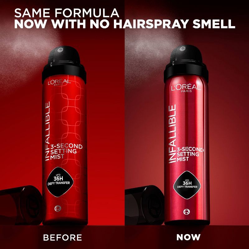 slide 8 of 8, L'Oreal Paris Infallible 3-Second Up to 36HR Wear Setting Spray - 1.76oz, 1.76 oz