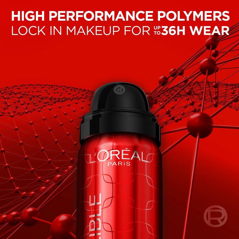 slide 7 of 8, L'Oreal Paris Infallible 3-Second Up to 36HR Wear Setting Spray - 1.76oz, 1.76 oz